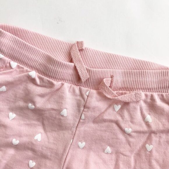 H&M pink heart print shorts EUC 9-12 months - Picture 2 of 5